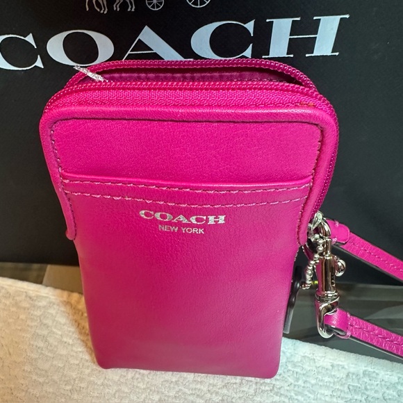 Coach Vibrant Pink wristlet